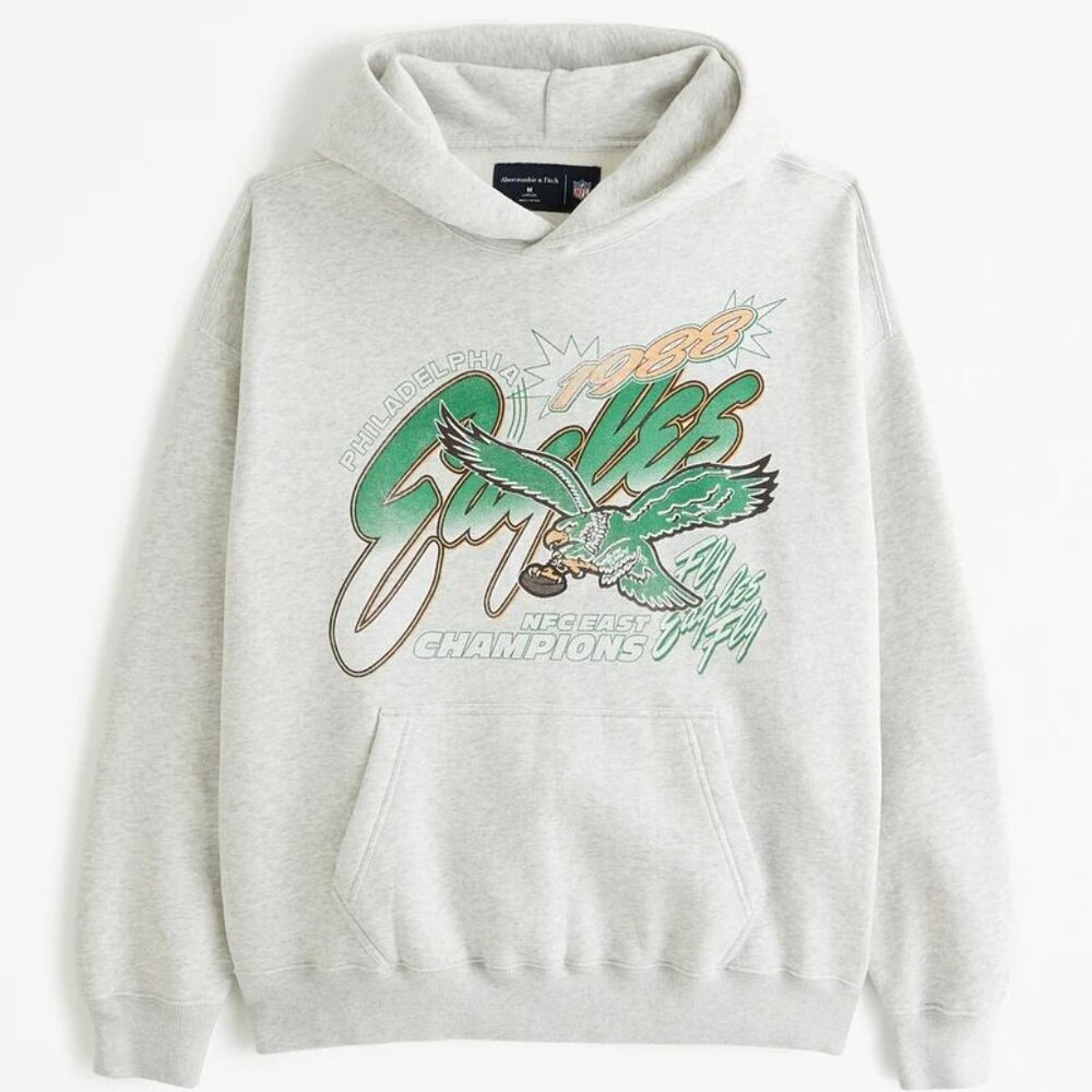 Abercrombie & Fitch Philadelphia Eagles Graphic Popover Hoodie